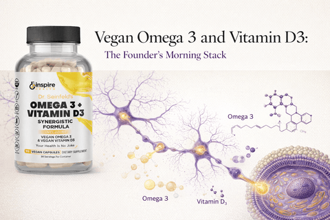 Vegan Omega 3 and Vitamin D3: The Founder's Morning Stack - DrSeinfeld.com Operated by Ginspire Health LLC