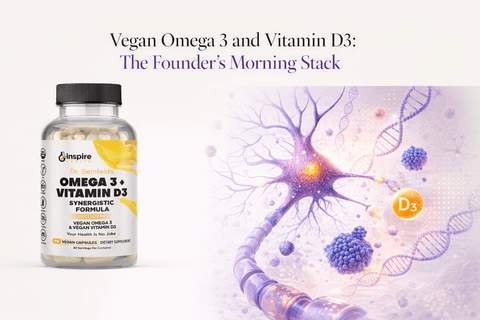 Vegan Omega 3 and Vitamin D3: The Founder's Morning Stack - DrSeinfeld.com Operated by Ginspire Health LLC