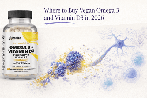 Where to Buy Vegan Omega 3 and Vitamin D3 in 2026 - DrSeinfeld.com Operated by Ginspire Health LLC