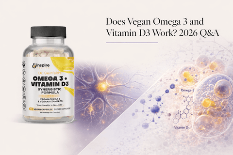 Does Vegan Omega 3 and Vitamin D3 Work? 2026 Q&A - DrSeinfeld.com Operated by Ginspire Health LLC