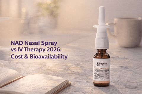 NAD Nasal Spray vs IV Therapy 2026: Cost & Bioavailability - DrSeinfeld.com Operated by Ginspire Health LLC