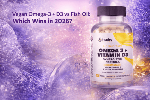 Vegan Omega-3 + D3 vs Fish Oil: Which Wins in 2026? - DrSeinfeld.com Operated by Ginspire Health LLC