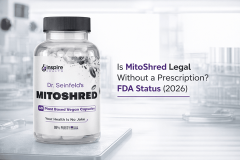Is MitoShred Legal Without a Prescription? FDA Status (2026) - DrSeinfeld.com Operated by Ginspire Health LLC