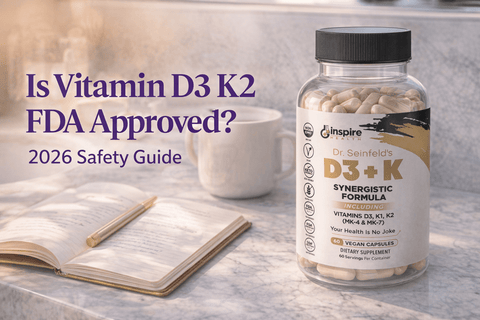 Is Vitamin D3 K2 FDA Approved? 2026 Safety Guide - DrSeinfeld.com Operated by Ginspire Health LLC