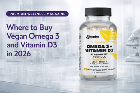 Where to Buy Vegan Omega 3 and Vitamin D3 in 2026 - DrSeinfeld.com Operated by Ginspire Health LLC
