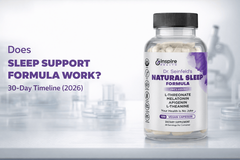 Does Sleep Support Formula Work? 30-Day Timeline (2026) - DrSeinfeld.com Operated by Ginspire Health LLC