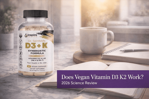 Does Vegan Vitamin D3 K2 Work? 2026 Science Review - DrSeinfeld.com Operated by Ginspire Health LLC