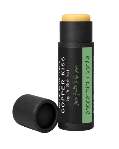 Copper Kiss — Peptide-Infused Lip Balm (Peppermint + Vanilla)