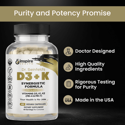 Vitamin DK3 - Vegan Formula - DrSeinfeld.com Operated by Ginspire Health LLC