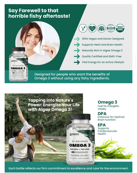Vegan Omega 3 - Plant Based Supplement
